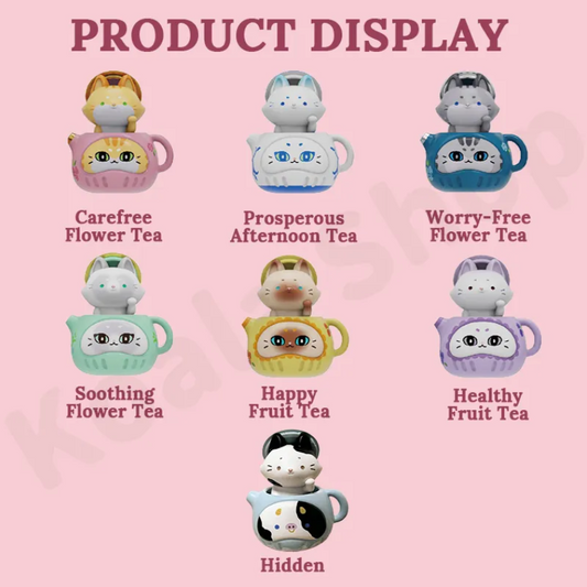 Teapot Dharma Cat Afternoon Tea Series Blind Box