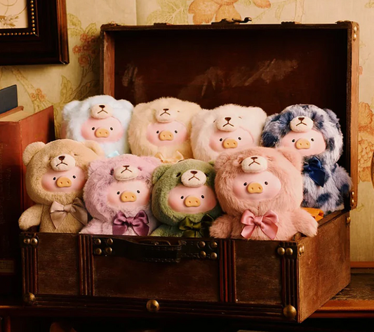 Lulu The Piggy Vintage Teddy Shop Vinyl Face Plush Pendant Blind Box