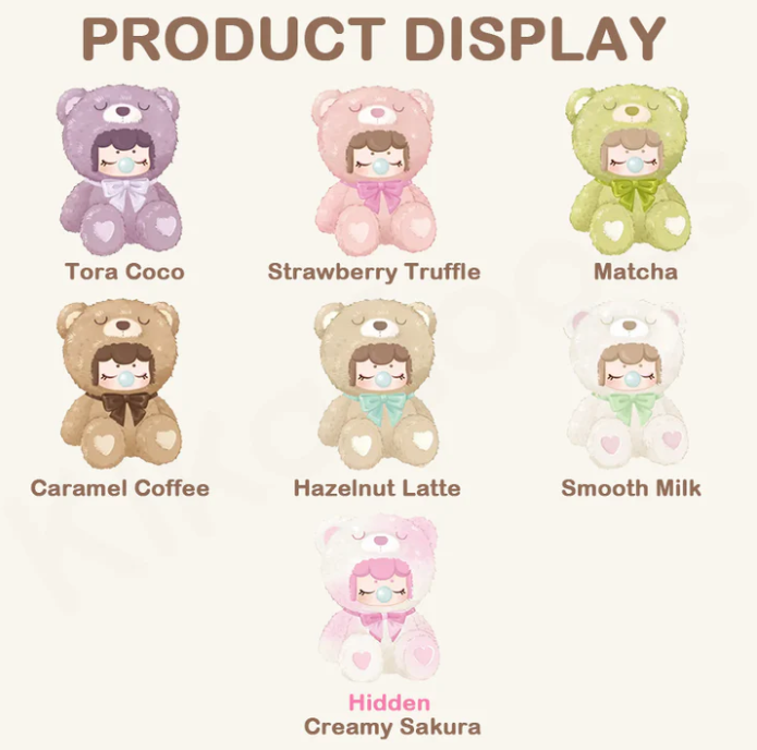 Nanci Colorful Chocolate Cutie Bears Series Plush Blind Box