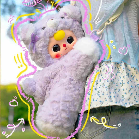 Baby Three Hugging Baby Backpack Plush Blind Box