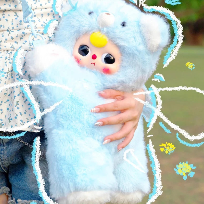 Baby Three Hugging Baby Backpack Plush Blind Box